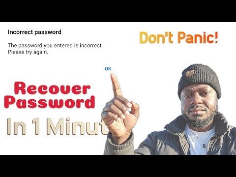 Fix Incorrect Password Error FAST 🔐 (Recover Access in 1 Minute!)