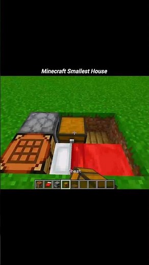 🔹Smallest House in Minecraft ! #minecraft