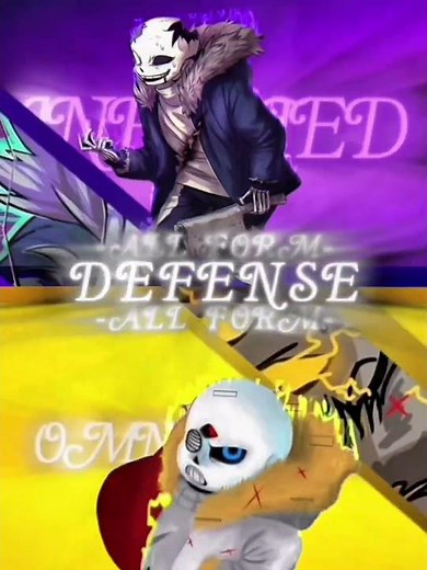Infected sans vs Omnipotent sans #alphatale #強さ比べ