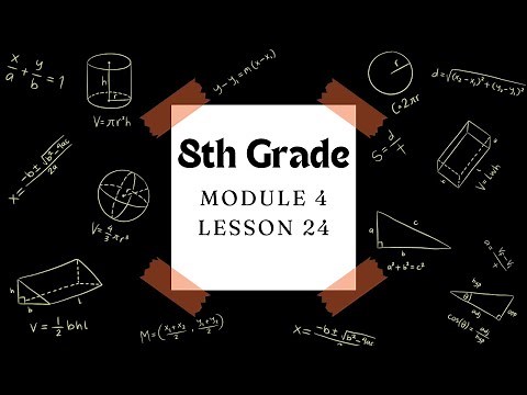 8th Grade Module 4 Lesson 24 DIGITAL (Eureka Math Squared)