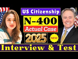 Actual Interview of U.S. Citizenship, Full N-400 Naturalization Mock Interview, Small talk #english