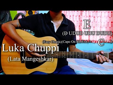 Luka Chuppi | A.R. Rahman | Lata | Easy Guitar Chords Lesson+Cover, Strumming Pattern, Progressions.