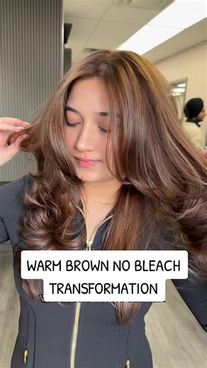 Warm Brown Hair Transformation at Harry's Salon