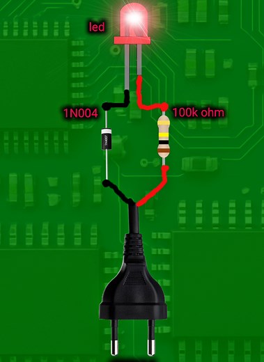 Simple 220V LED Project for Beginners