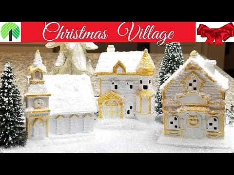 *NEW* DIY CHRISTMAS VILLAGE 🎄 MINI SNOW VILLAGE UNDER $5