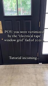 6.6M views · 13K reactions | Looking for a detailed tutorial? Drop a comment below letting me know and I’ll send it right over! This was such an easy and impactful DIY project and guess what…ZERO power tools needed! When I send you the tutorial I will also send you links to the supplies you need, so you can tackle this project THIS weekend! Now, do I paint the door grids blue? Or leave them white?! #diyhomeprojects #weekendproject #weekenddiy #diytutorial | Lake and Lumber | Facebook