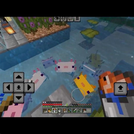 finished the axolotl house.. #axolotl #minecraft #fish