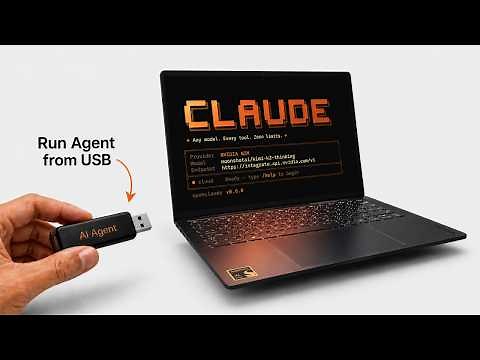 Run Claude Code From a USB Drive | Free And Portable (No GPU)🤯