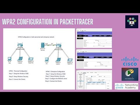 Wi-Fi Protected Access 2 (WPA2) Configuration In Packettracer | Networking Academy |#wpa2|#wireless