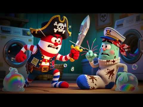 Captain Socks Fights the Sock Stealing Pirates | Full Story
