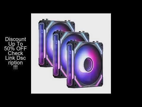 Redragon GCF012 Standard 120mm PC Case Fan,5V 3Pin ARGB Lighting 4 Pin PWM Case Fanfor Radiator/Comp