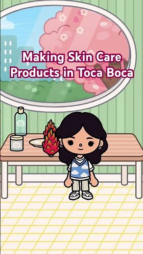 Making Skin Care Products in Toca Boca #tocaboca #tocalifeworld #skincare #moisturizer #cream #diy