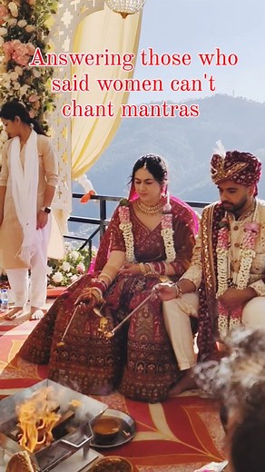 1.3K views · 639 reactions |  See the environment when women chant Ved mantras..✨ Book your wedding with team Mangalphere: Contact us: +918003711414 Bride:- Lisa Ganansia @lisou_gans Groom:- Mayank suneja @mayanksuneja93 Venue:- @ramadabywyndham kasauli Priestess:- @mangalphere.24 @vedic_musical.phere #wedding #ladypriest #beginningstogether #destinationwedding #dreamwedding #ramada #kasauli #equality | आचार्या श्रुति शास्त्री | Facebook
