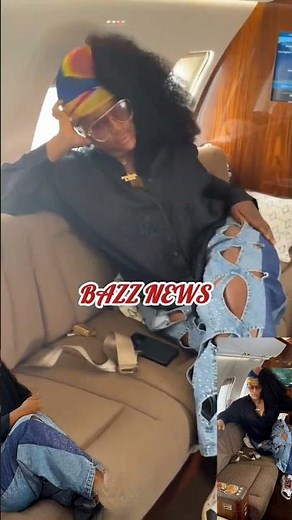 Actress Destiny Etiko Flaunts Her Private Jet As She Jets Off To Abuja