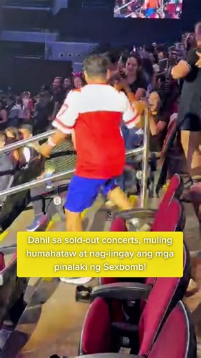 DAHIL SA SOLD-OUT CONCERTS, MULING HUMAHATAW AT NAG-IINGAY ANG MGA PINALAKI NG SEXBOMB! “Isa akong super fan ng Sexbomb mula pa simula. Nung nabalitaan ko na may concert ang Sexbomb, hindi ko siya pinalagpas. Sa concert, nagsayawan ‘yung mga audience! Sumayaw lang ako nang sumayaw kasi sa TikTok, sinasayaw ko siya. Nagulat lang po ako nung tinutok sa akin ‘yung spotlight at saka ‘yung camera. Mas lalo ko po siyang ginalingan at hinataw. Feel na feel ko po talaga siya. Palaban po talaga ang lahat