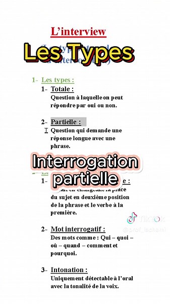 Types et modes d'interrogation pour 1AS au lycée