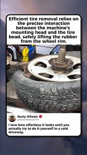 TIRE REMOVAL PROCESS ON STEEL RIMS