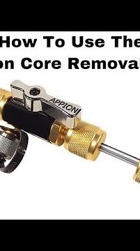 How To Use The Appion Core Removal Tool