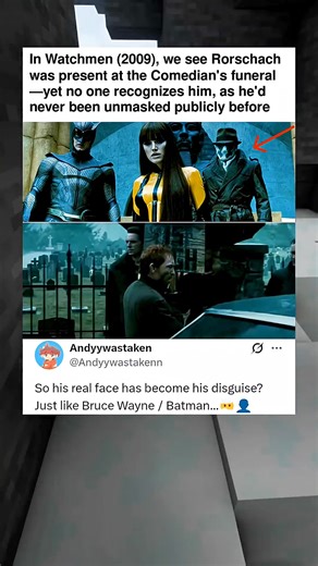 114K views · 695 reactions | In Watchmen (2009), we see Rorschach was present at the Comedian's funeral- yet no one recognizes him | Movie Gossip | Facebook