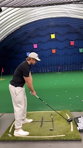 16K views · 51 reactions | Rocking the V between my forearms and the shaft of the club (using the alignment stick as a guide) to get a feel for a neutral arc into the back of the ball. Thank you @goaliesmith.lacrosse for the sweat pants! | The Swing Library | Facebook