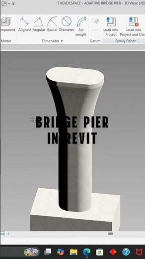 Bridge Pier in Revit #bim #vdc #autodesk #bridge