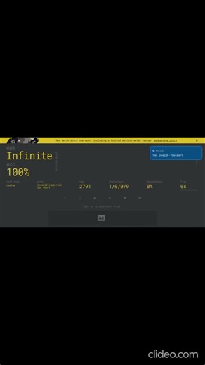 Getting infinite wpm on monkey type