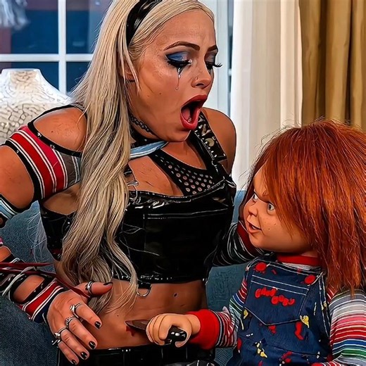 Chucky Attack On Liv Morgan Edit! 🥹 #wwe #livmorgan #shortsvideo