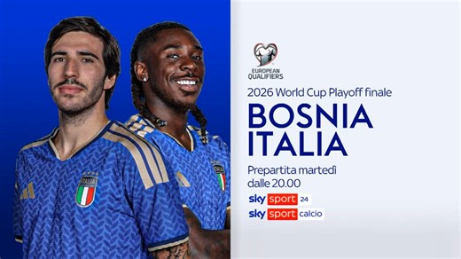 Le finali playoff Mondiali e le amichevoli su Sky