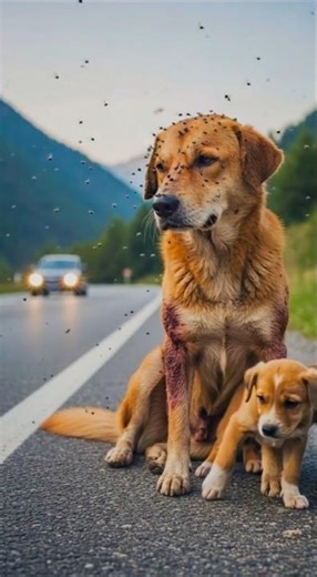 Stranded and Injured Dog Gets a Heartwarming Rescue #animalrescue #animals #wildliferescue #wildlife