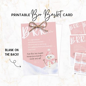 Brr Basket Gift Tag: Printable Winter Card (PDF) - Etsy