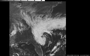 2.1K views · 64 reactions | Why the cold, wet weather? There's an area of low pressure right off the coast. Looks a little like a hurricane, no? | US National Weather Service Wilmington NC | Facebook