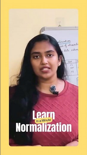 Learn Normalization in less than a Minute 😊 #annathomas #learning #dbms