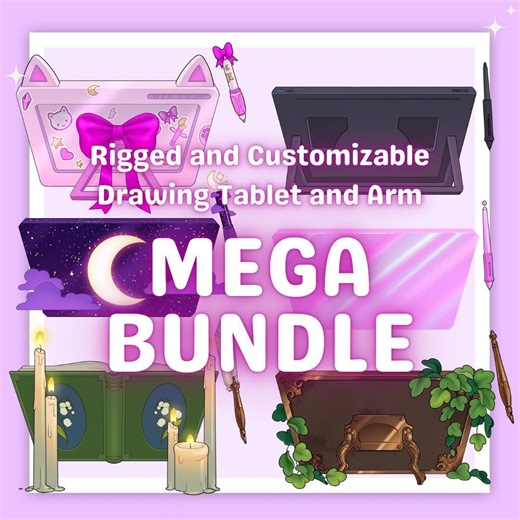 Rigged Drawing Tablet Vtuber Asset Bundle: Customizable Animated Tablets (PDF Guide Included) - Etsy UK
