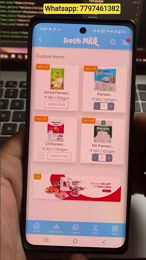 create milk delivery app, how to make milk delivery app. #appdevelopment