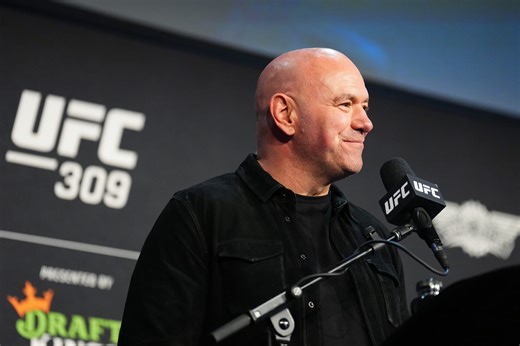 Dana White announces new UFC 310 main and co-main events during Jake Paul vs Mike Tyson fight