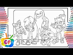 Sonic Boom all characters coloring page/ Sonic Boom/Cartoon - On & On [NCS Release]