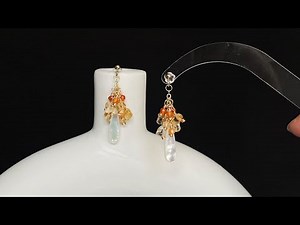 Gold Christmas tree earrings#earrings #earringslover #handmadejewelry #earringsmaking #tutorial #diy