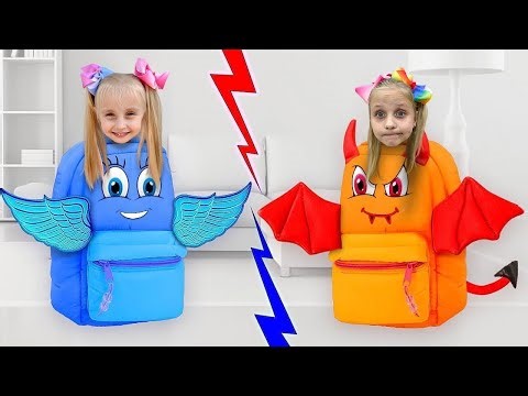 Alice and Eva play and learn - Bad behavior vs Good behavior