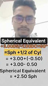 How to calculate Spherical Equivalent//By dhanapati‪@dpoptometryofficial8573‬ // like share,