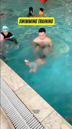 Baby Swimming Training 💧#kids #short
