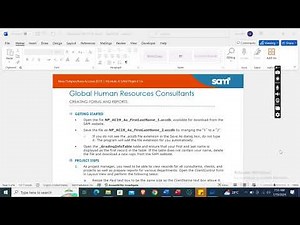 New Perspectives Access 2019 | Module 4 SAM Project 1a | Global Human Resources Consultants