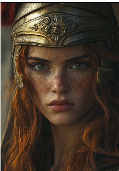 Roman Gladiatrix Art Created with AI Innovations