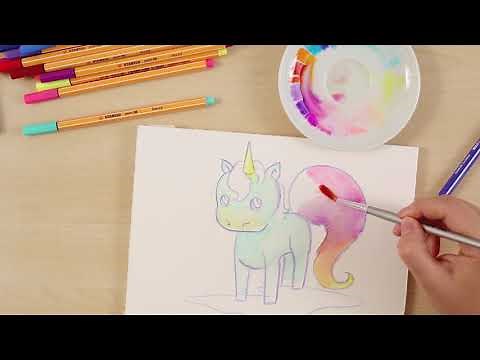 How-To-Draw-Tutorial für Kinder - Wie malt man ein Einhorn?