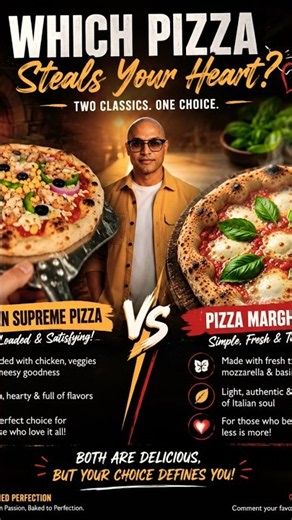 "Wood-Fired Pizza Showdown: Chicken Cheese vs. Margherita."🍻🔥🇨🇵