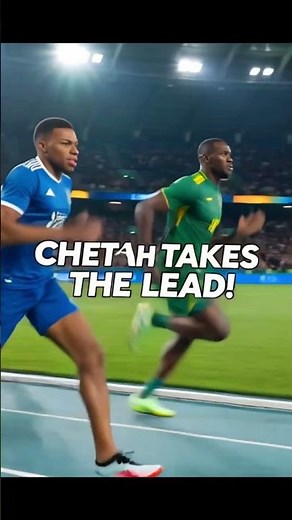 Ronaldo vs Messi vs Neymar vs Mbappé vs Bolt vs Cheetah 🏃 Who Wins