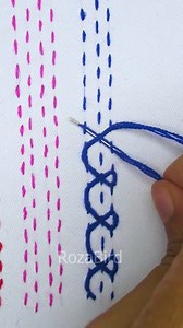 💓Super Easy💓 Nakshi kantha border embroidery tutorial!🔥 #trending #reelsfb #fypシ #tutorial #stitch #embroidery #handembroidery #viral #everyone #fbreelsvideo #reels #facebookreels #fbreels #satisfying #handmade #diy #border #borderline #nakshikantha #support #cute | RozaBird
