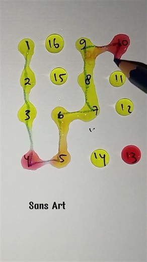 Drawing A Starlight Line Path With Number 💫 #art #colors #maths #shorts