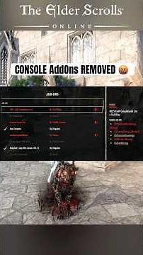 ESO Console Add-ons Broken! 🤬
