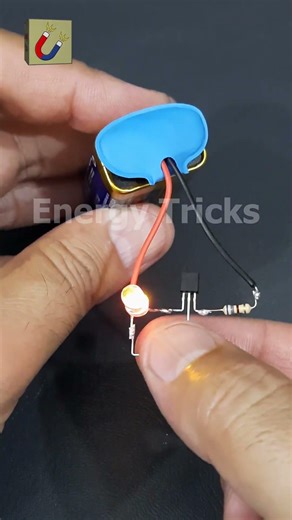 ouch it… and the LED lights up instantly!