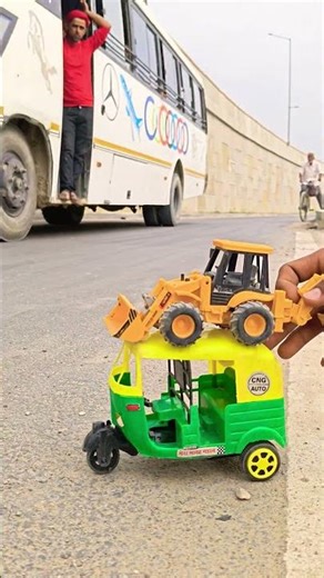 remote control CNG auto 🛺 UNBOXING and JCB machine testing and reviews #shortvideo #trending #viral